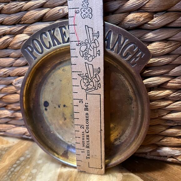 Brass Pocket Change Dish - Picture 4 of 6
